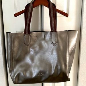 Coach Metallic silver Derby bag